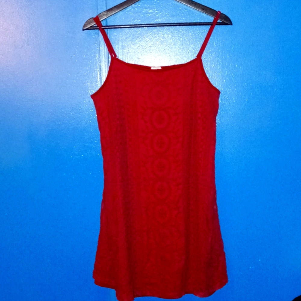 Garage Red Lace Dress